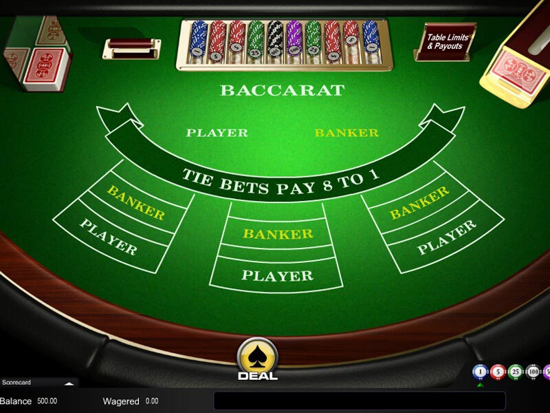 Play baccarat online for money against