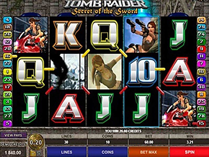 Play Tomb Raider Slots For Free