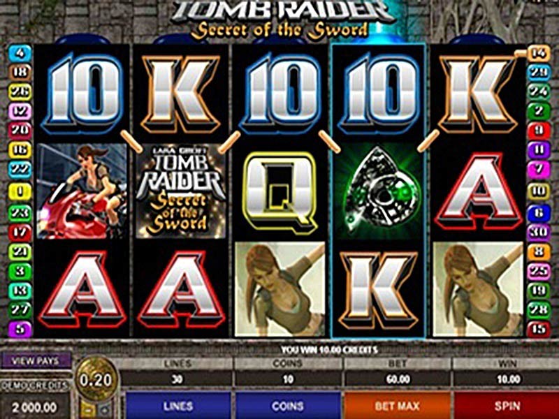 Play Tomb Raider Slots For Free
